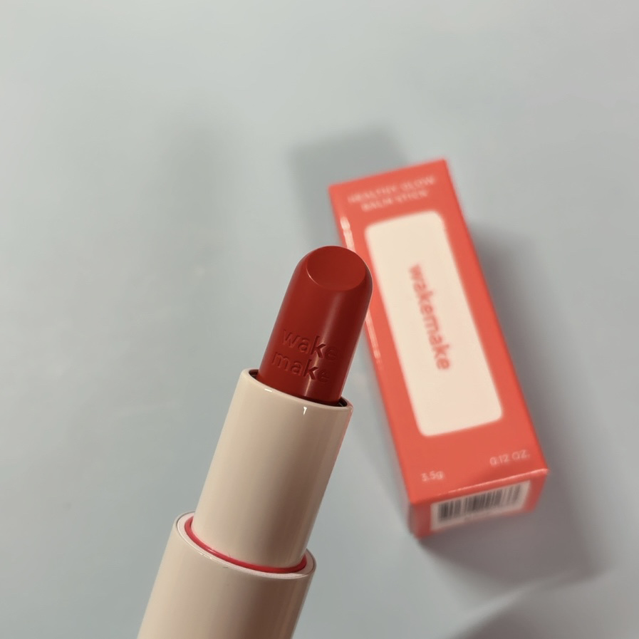 ヘルシーグロウバームスティック 02 スウィートチャット/wakemake/口紅を使ったクチコミ（2枚目）