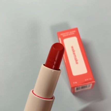 ヘルシーグロウバームスティック/wakemake/口紅を使ったクチコミ(2枚目)