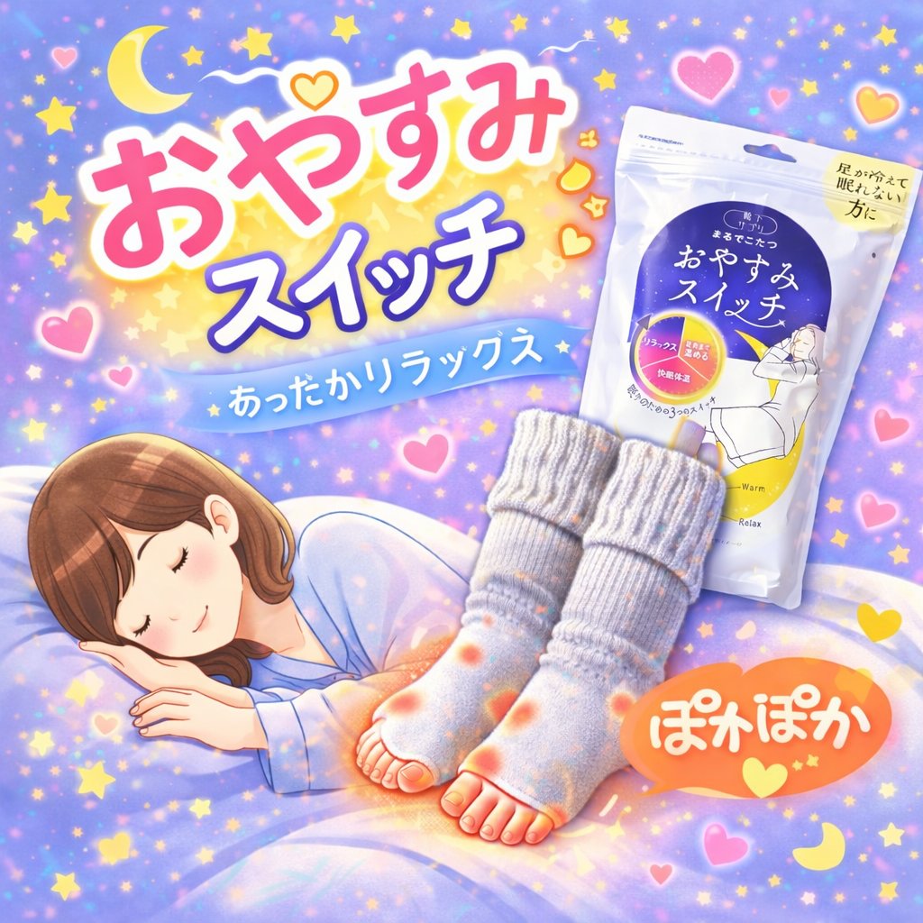 まるでこたつ おやすみスイッチ/靴下サプリ/暖かい靴下を使ったクチコミ（1枚目）