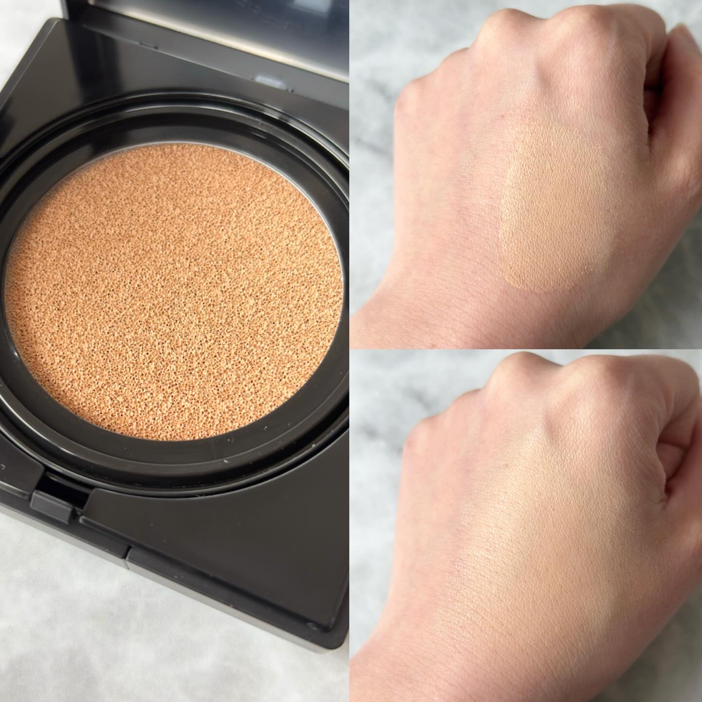 ライトヴェール　クッションファンデーション 40 ミディアムベージュ/ブリリアージュ/クッションファンデーションを使ったクチコミ（2枚目）