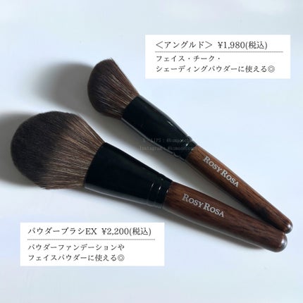 パウダーブラシEX/ロージーローザ/メイクブラシを使ったクチコミ(2枚目)