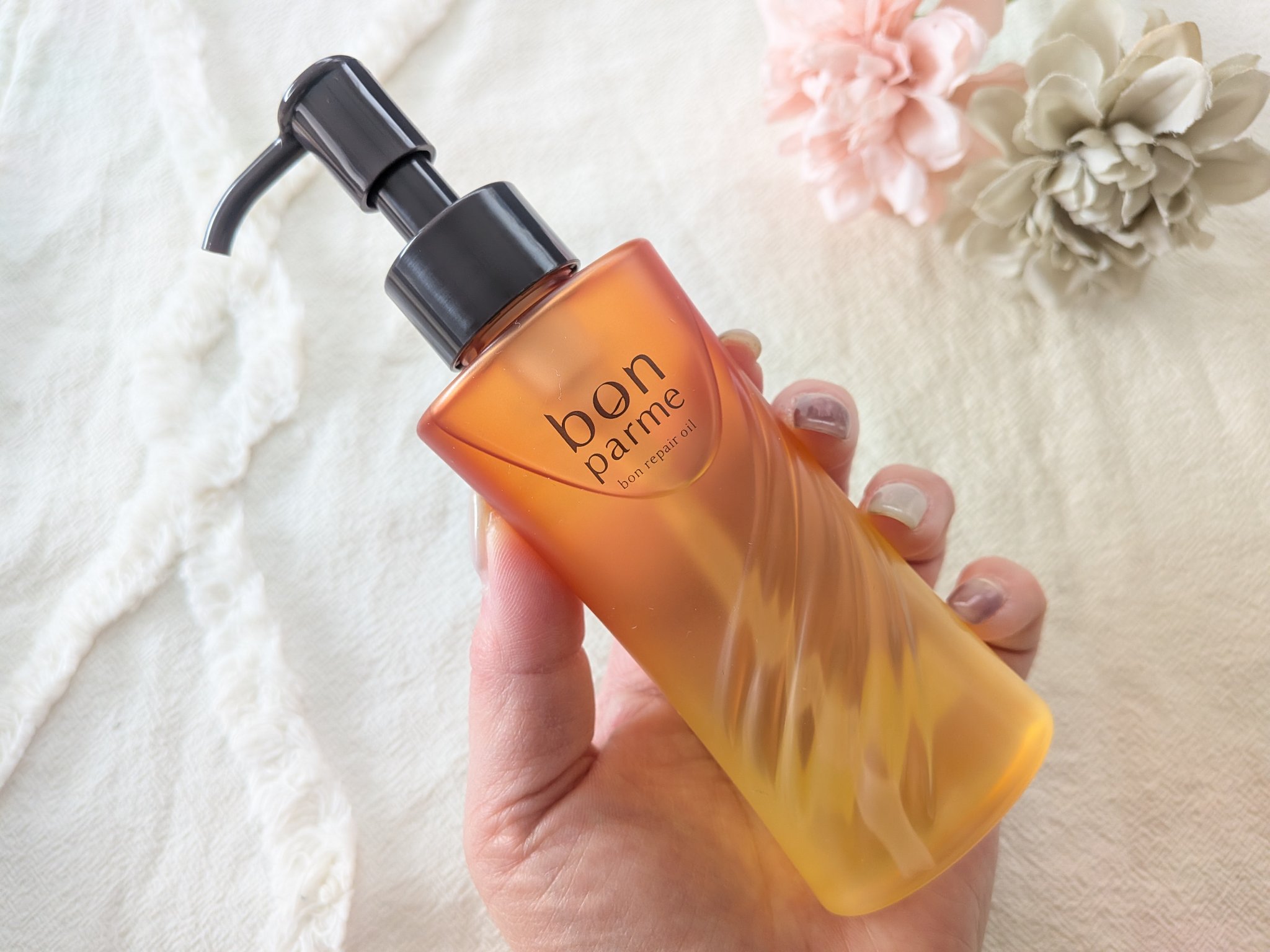 ボンリペア オイル/bonparme/ヘアオイルを使ったクチコミ（2枚目）