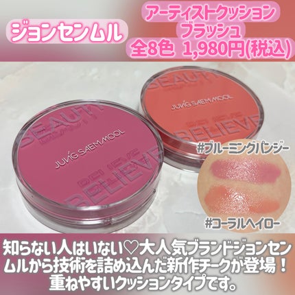 アーティストクッションブラッシュ/JUNG SAEM MOOL/リキッドチークを使ったクチコミ(2枚目)