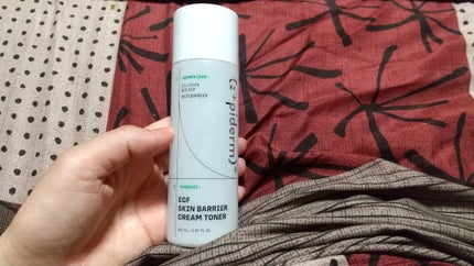 EGFスキンバリアクリームトナー 150ml/z+piderm/化粧水を使ったクチコミ(1枚目)