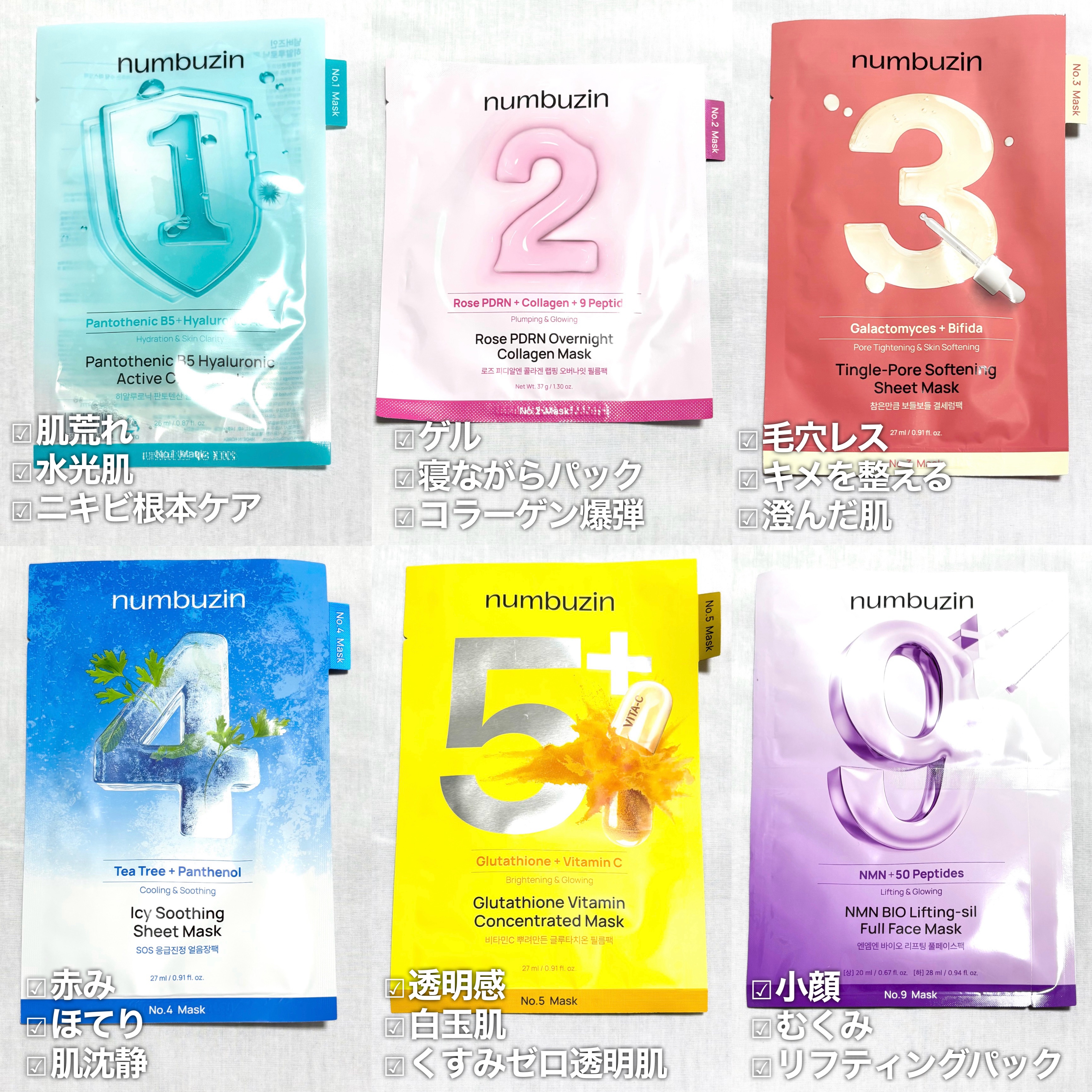 2番 ローズPDRNコラーゲンラッピングマスク/numbuzin/シートマスク・パックを使ったクチコミ（3枚目）