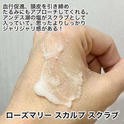 ローズマリー スカルプ スクラブ/AROMATICA/ヘッドスクラブを使ったクチコミ(2枚目)