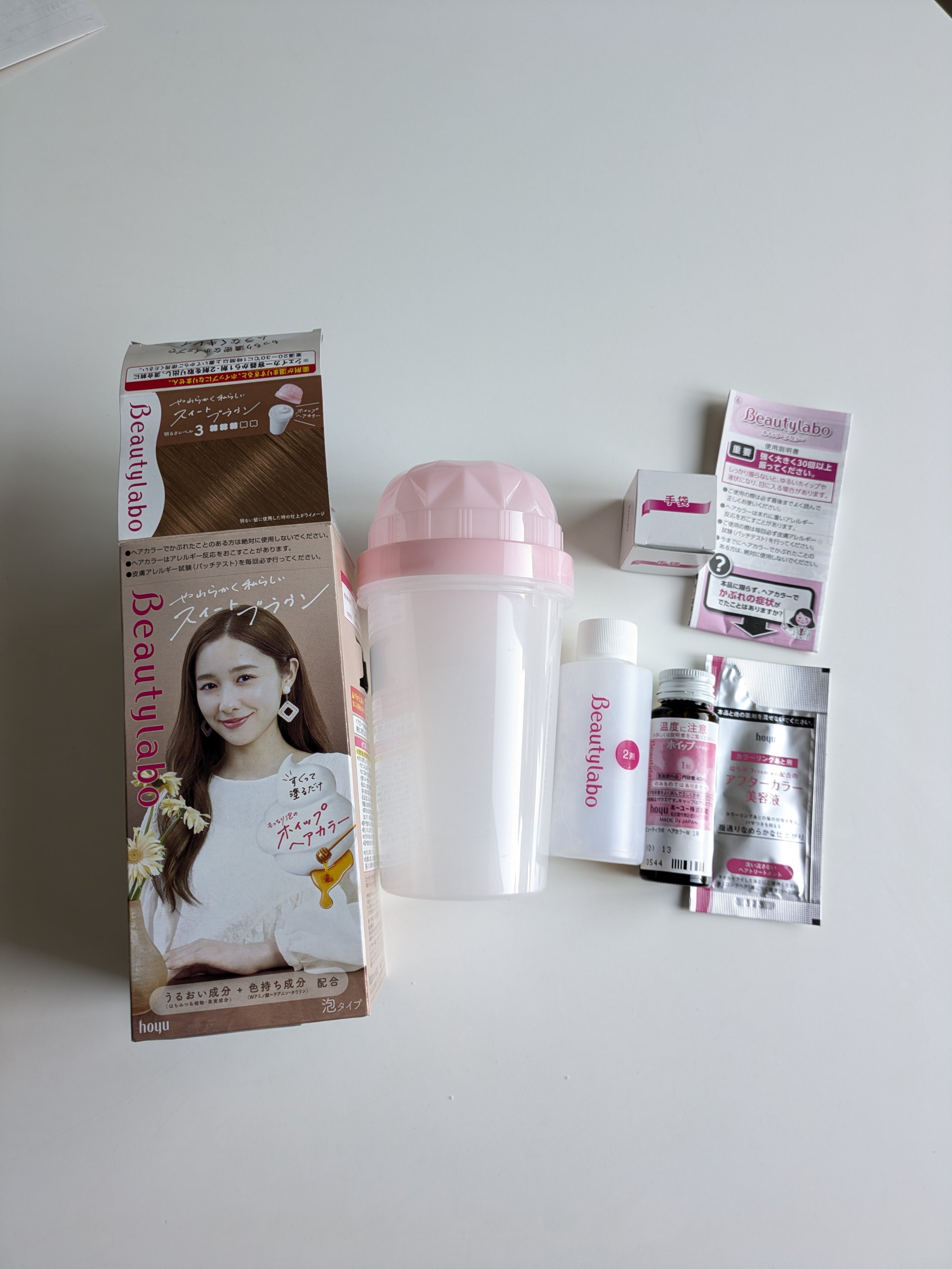 ホイップヘアカラー/ビューティラボ/ヘアカラーを使ったクチコミ（3枚目）