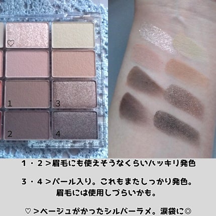 ソフトブラーリングアイパレット/wakemake/アイシャドウパレットを使ったクチコミ(3枚目)