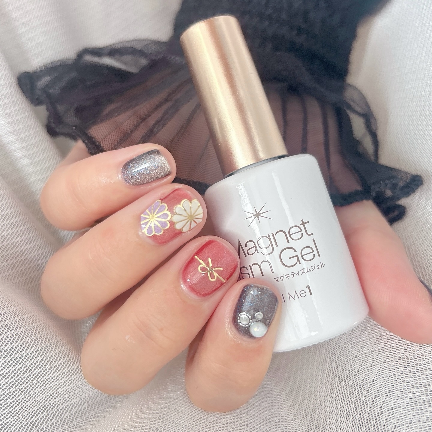 HOMEI ウィークリージェル MG8 Ruby Magnet/HOMEI/ジェルネイルを使ったクチコミ（3枚目）