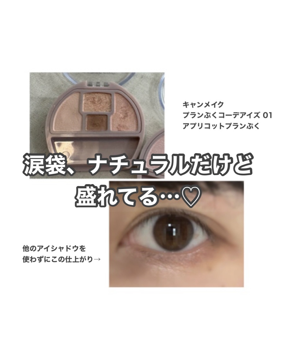 プランぷくコーデアイズ/キャンメイク/パウダーアイシャドウを使ったクチコミ（1枚目）