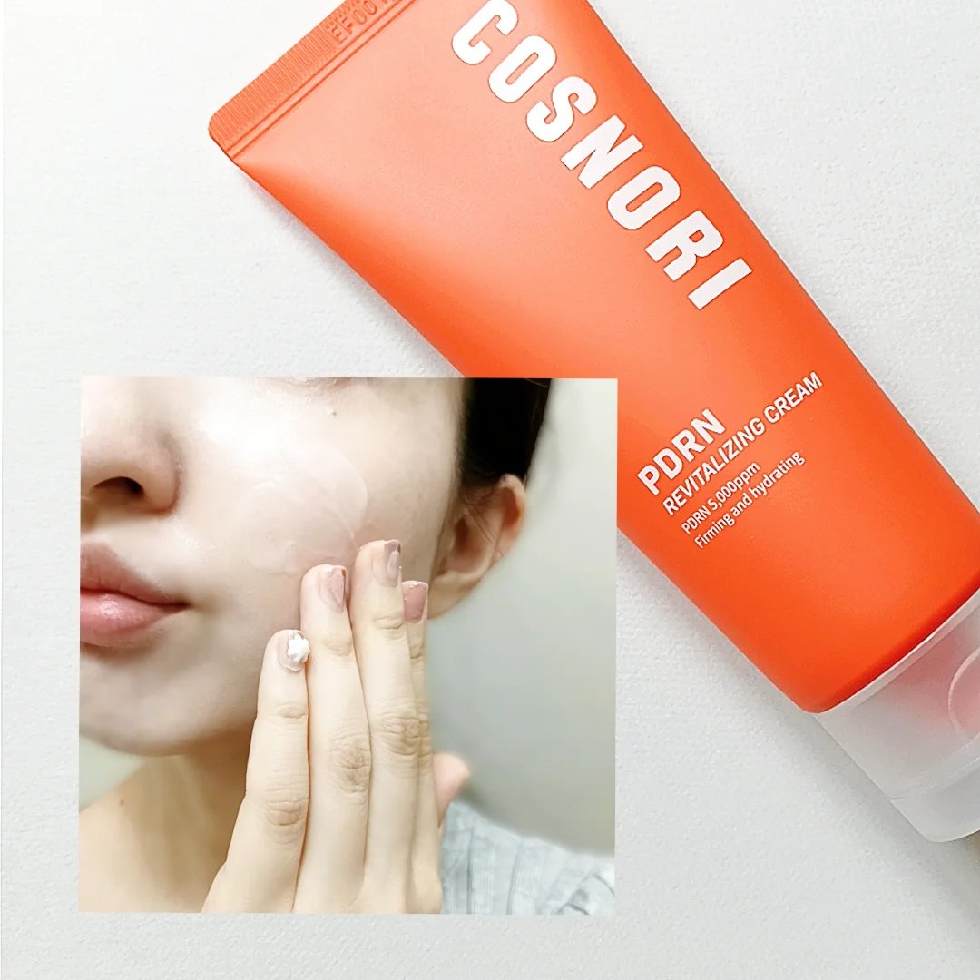 COSNORI PDRN リバイタラジングクリームのクチコミ「【塗った後は…】

コスノリ
PDRNリバイタラジングクリーム
使い切り

サーモン由来のPD.....」（3枚目）