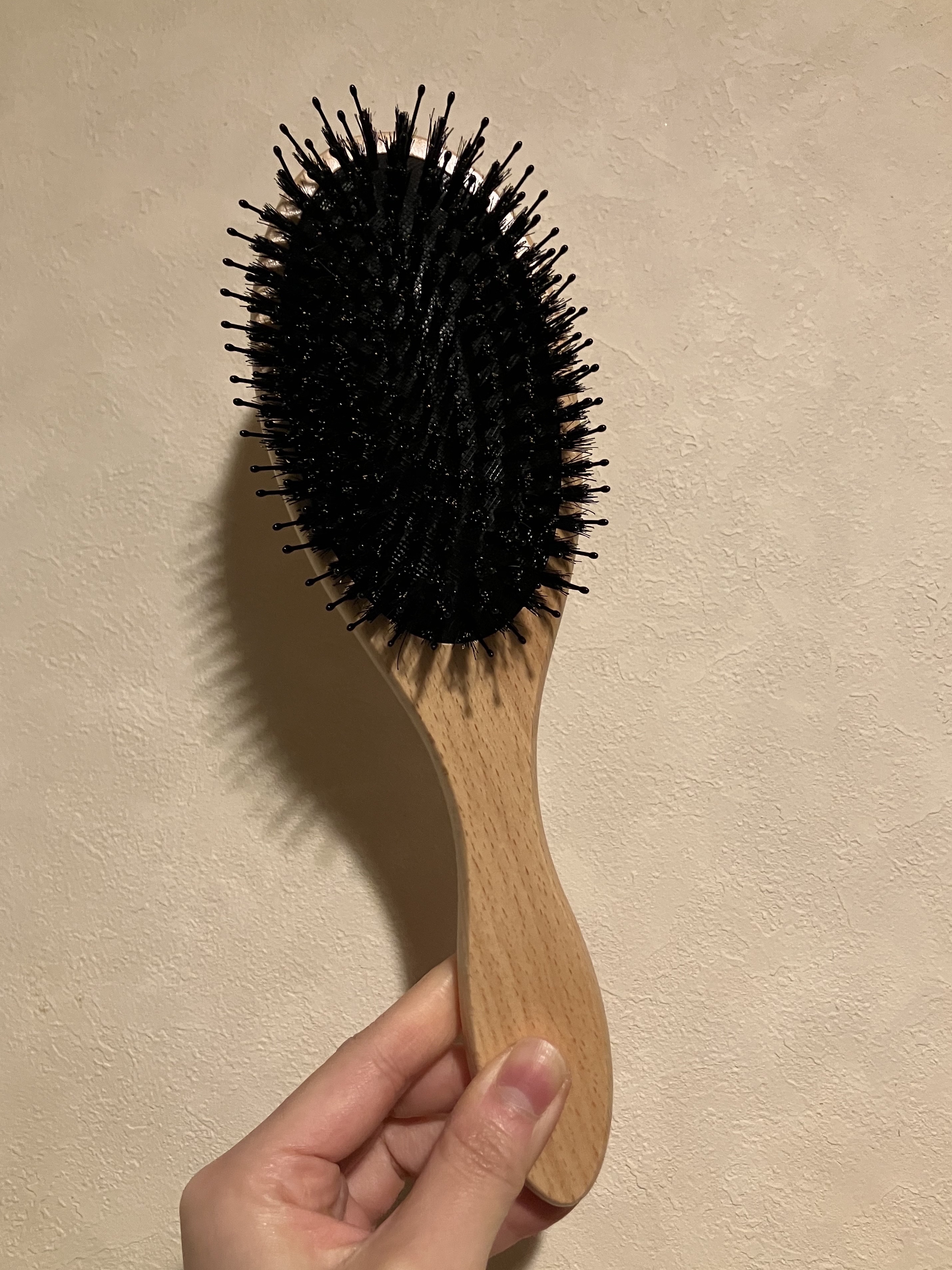 豚毛入りヘアブラシ/Standard Products by DAISO /ヘアブラシを使ったクチコミ（1枚目）