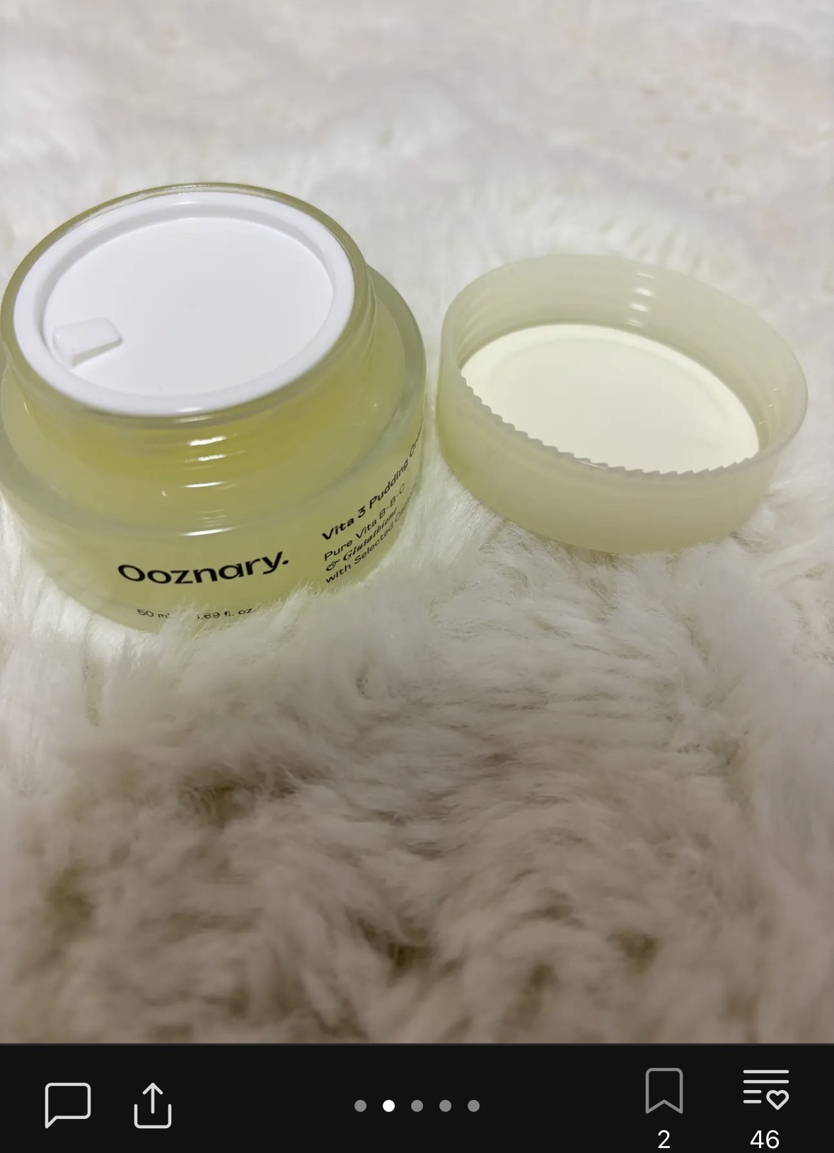 ビタ３プリンクリーム/オーズナリー/フェイスクリームを使ったクチコミ（2枚目）