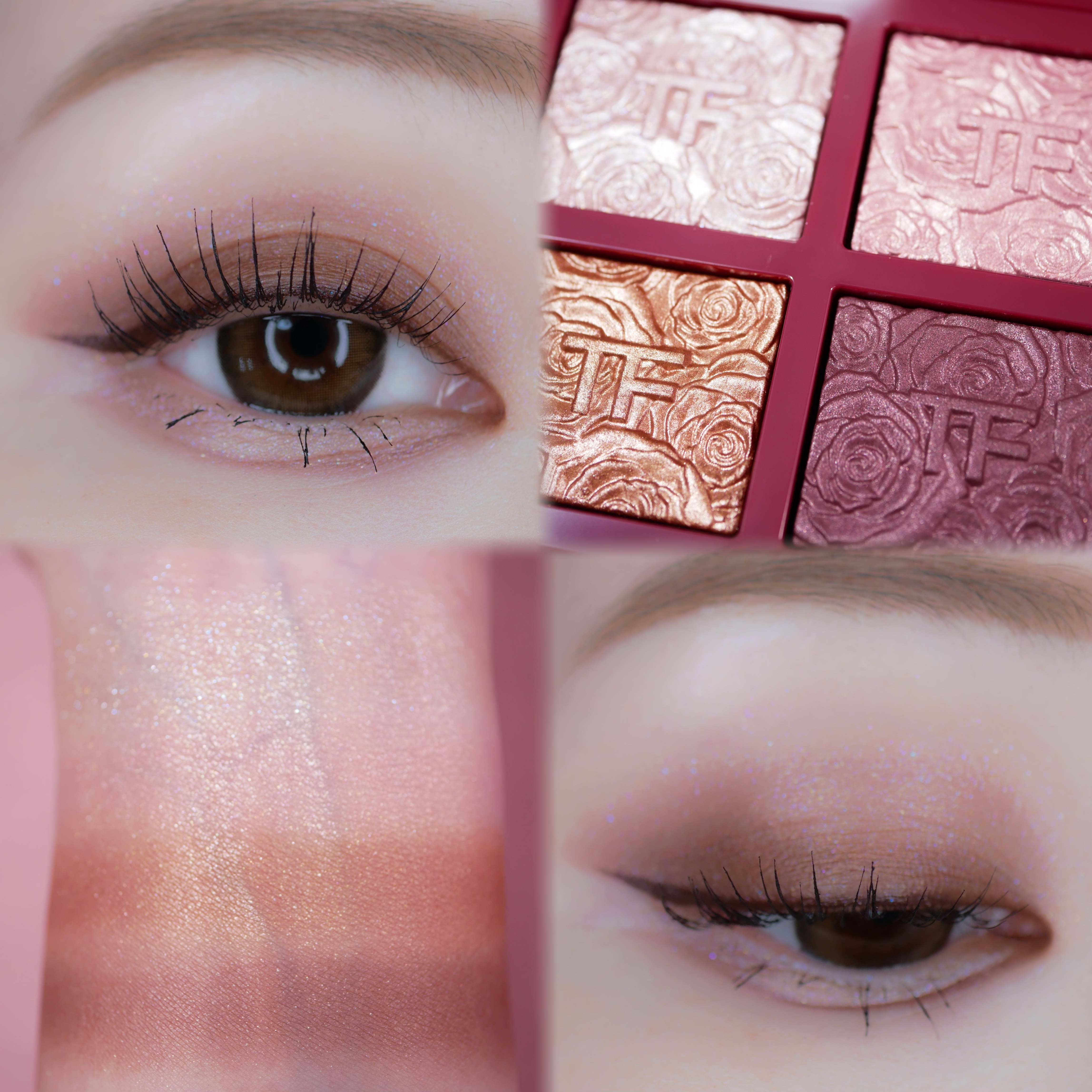 Tom Ford ローズエクスポーズド

パレ左下のコッパーブラウンのカラーをメインで使って、左上の多色ラメでブレンドしながら塗ったよ

涙袋はパレ右下の濃いめのカラーで影を作ってみたの🌹

華やかなメイクしたいときにぴったりのパレ🎨
