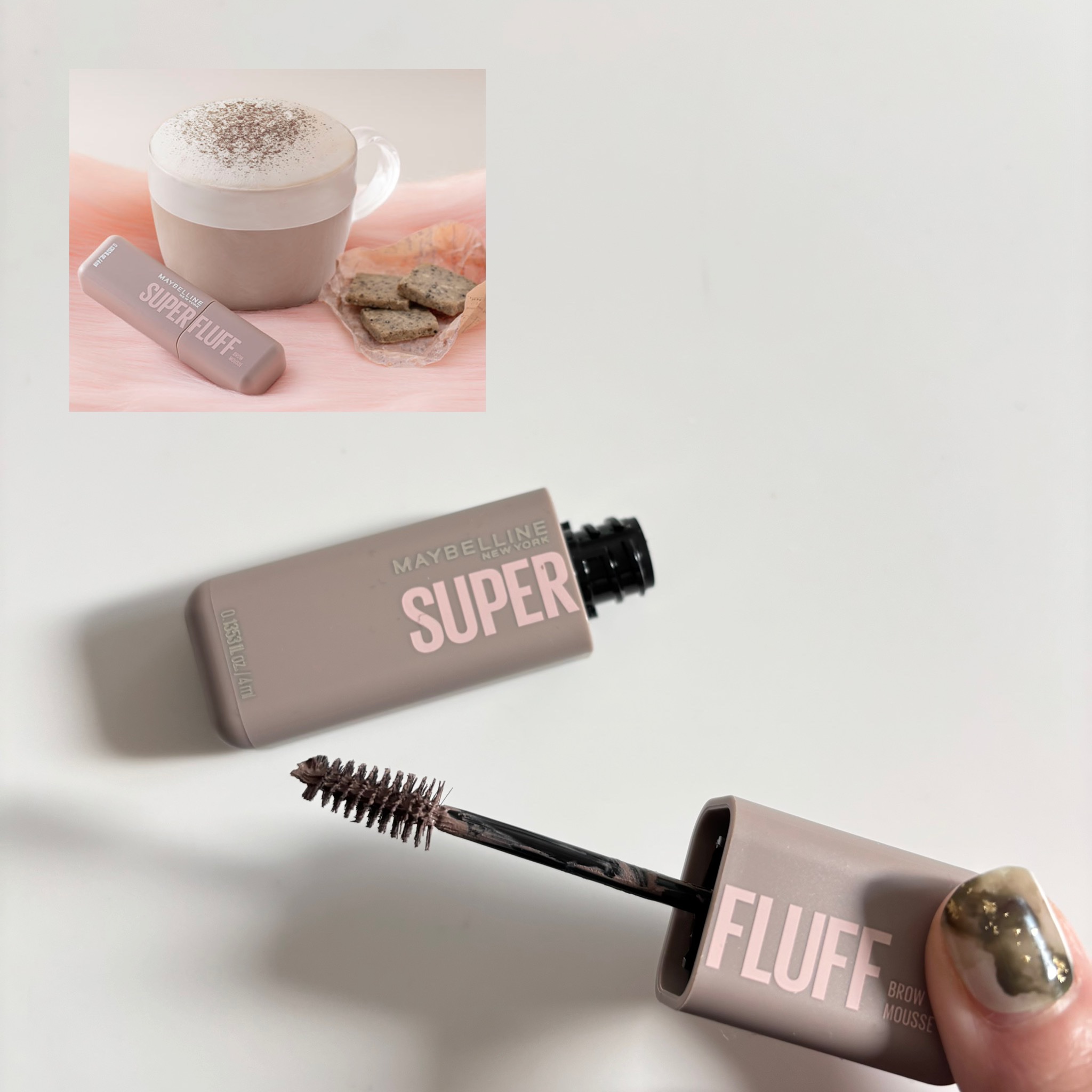 ＳＰ フラッフ ブロウ ムース/MAYBELLINE NEW YORK/眉マスカラを使ったクチコミ（3枚目）