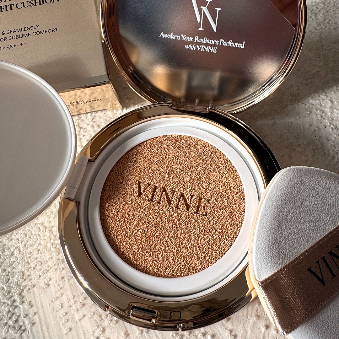 プレステージグロウスキンフィットクッション/VINNE /クッションファンデーションを使ったクチコミ（2枚目）