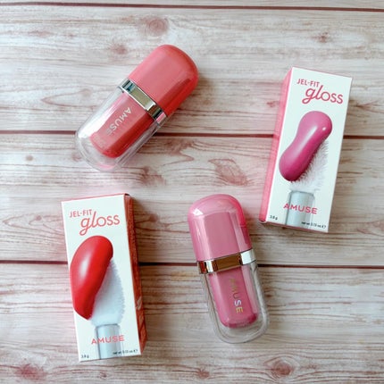 ジェルフィットグロス/AMUSE/リップグロスを使ったクチコミ(1枚目)