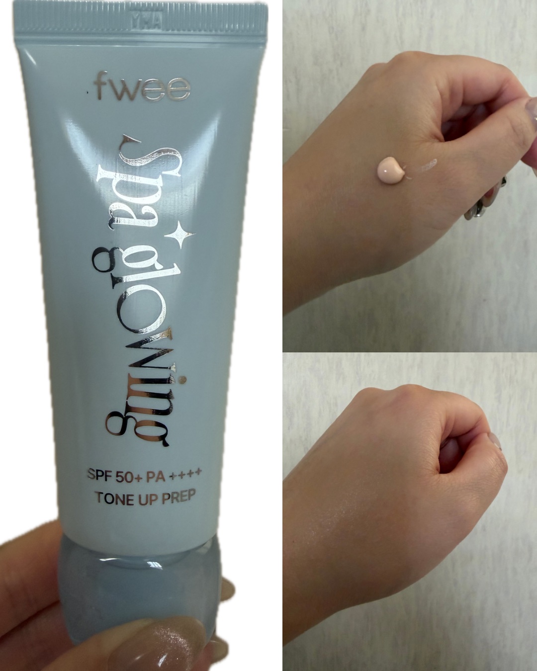 スパグロウUVトーンアップベース/fwee/化粧下地を使ったクチコミ（2枚目）