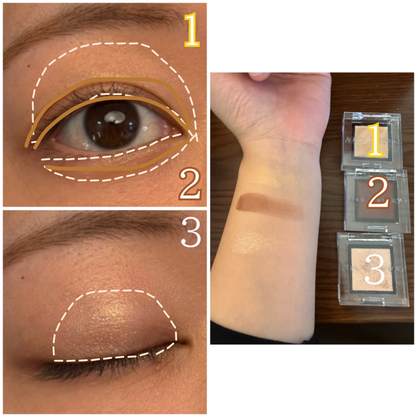 アディクション ザ アイシャドウ パール/ADDICTION/単色アイシャドウを使ったクチコミ(3枚目)