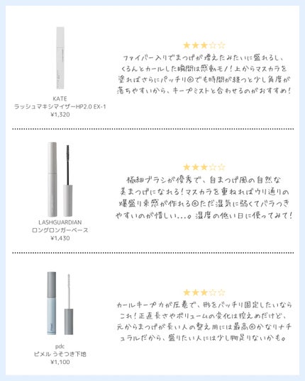 ミッシュブルーミン スタイリングカールキープマスカラ下地/ミッシュブルーミン/マスカラ下地を使ったクチコミ(3枚目)
