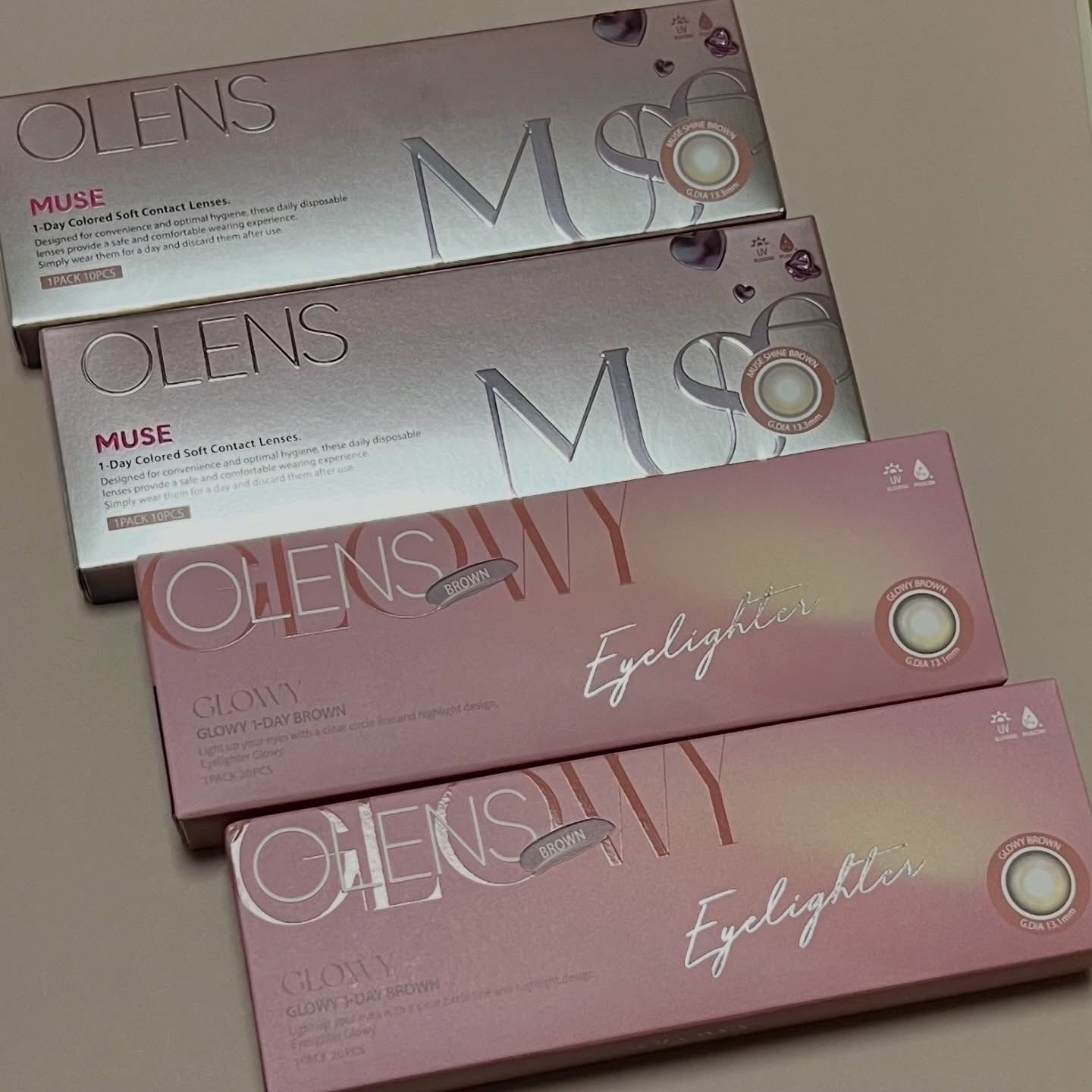 Glowy 1day/OLENS/ワンデー（１DAY）カラコンを使ったクチコミ（2枚目）