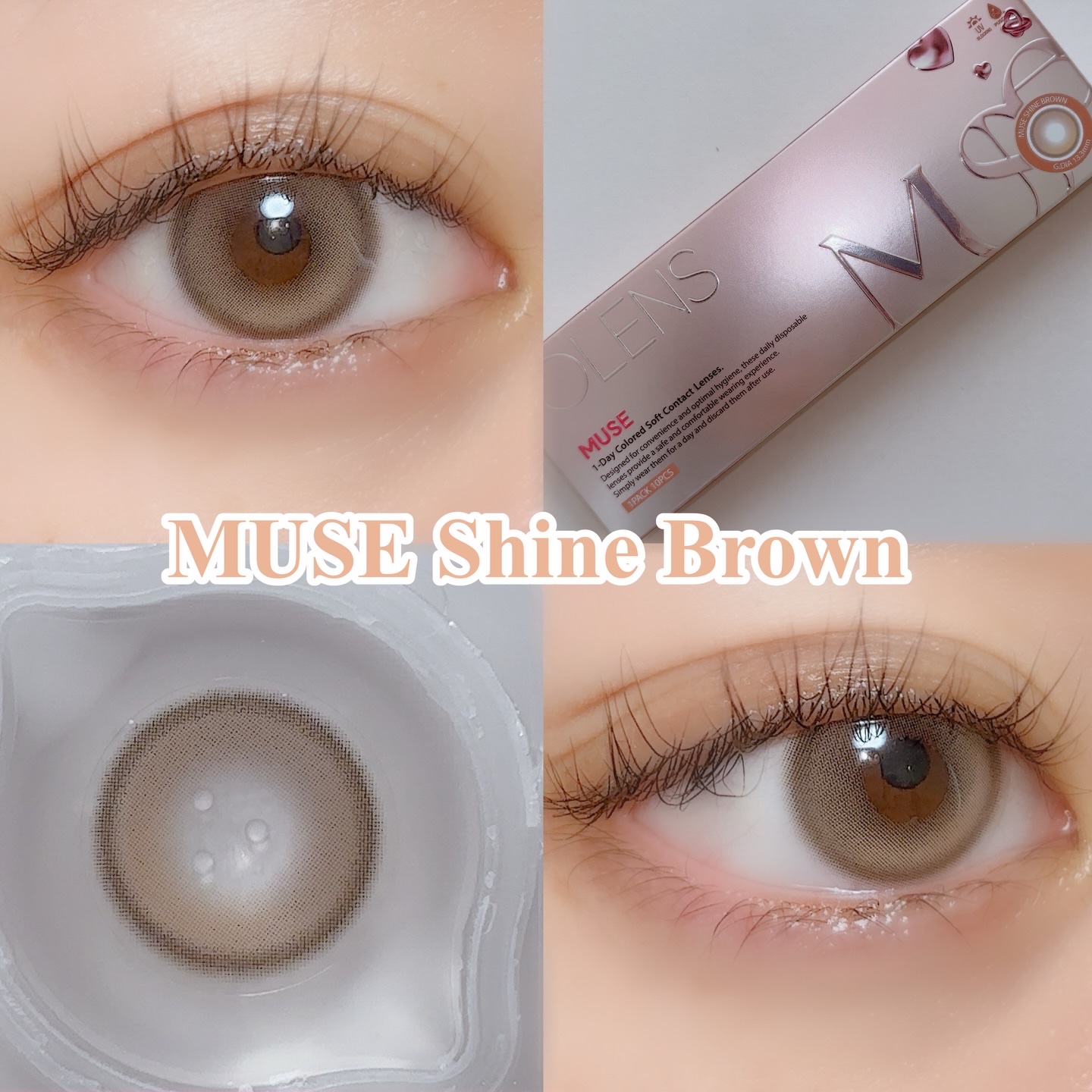 MUSE 1day/OLENS/ワンデー（１DAY）カラコンを使ったクチコミ（3枚目）