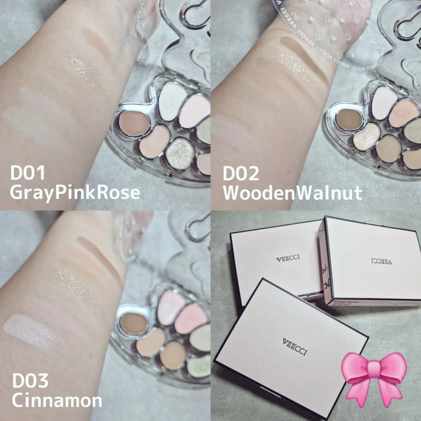 アーティスト 7色アイシャドウパレット/VEECCI/アイシャドウパレットを使ったクチコミ（2枚目）