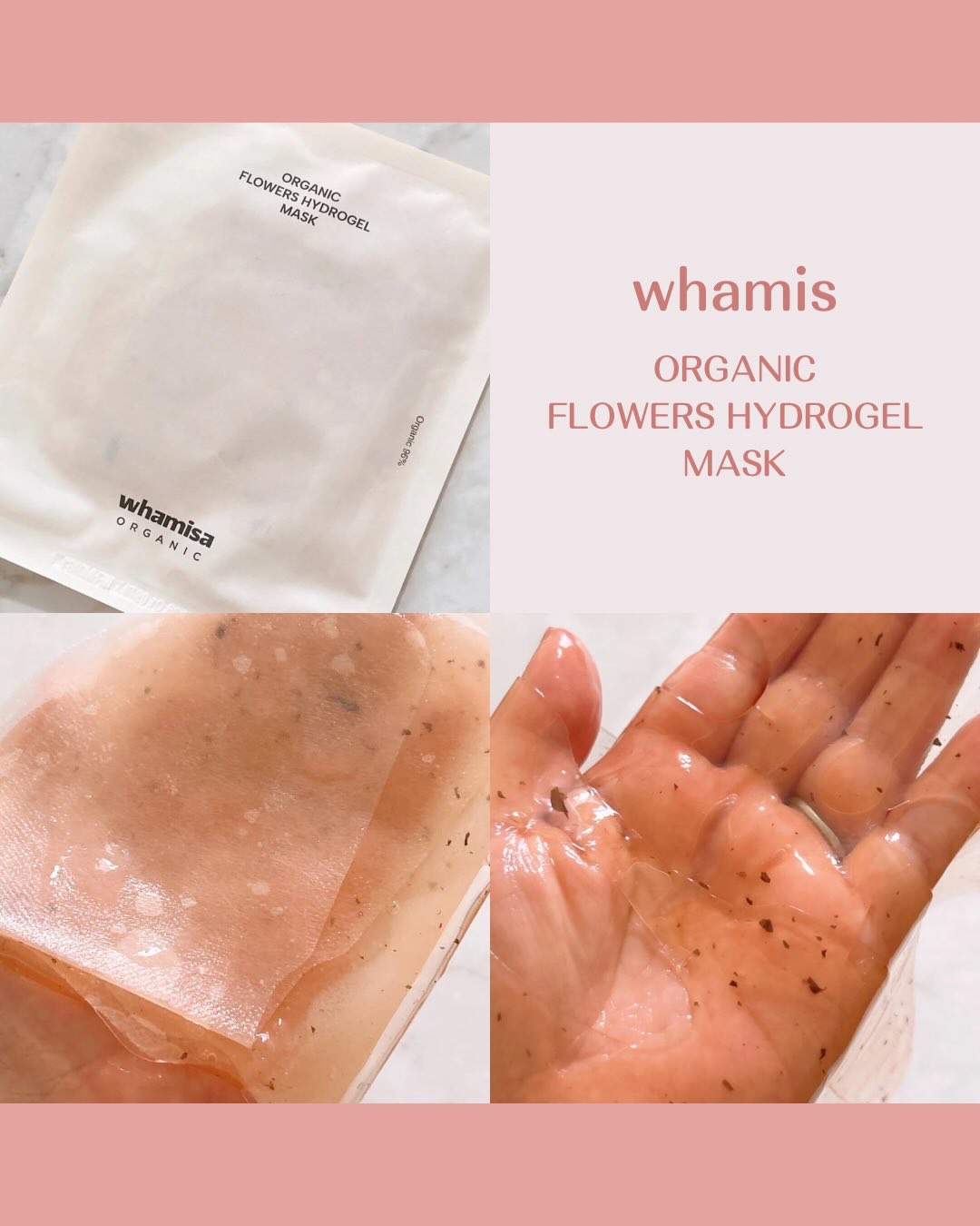 オーガニックフラワーハイドロゲルマスク/WHAMISA/シートマスク・パックを使ったクチコミ（3枚目）