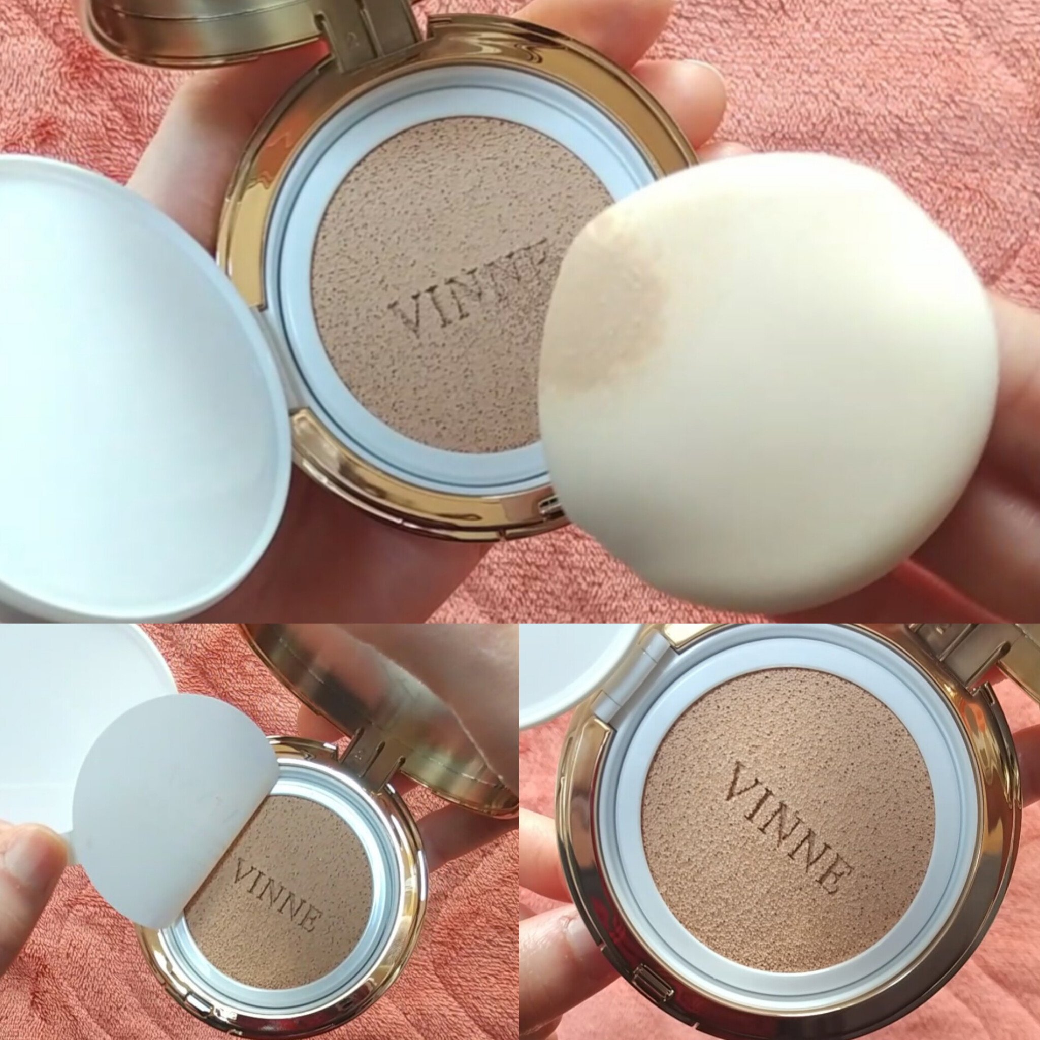 プレステージグロウスキンフィットクッション/VINNE /クッションファンデーションを使ったクチコミ（3枚目）