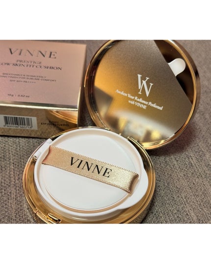 プレステージグロウスキンフィットクッション/VINNE /クッションファンデーションを使ったクチコミ(2枚目)