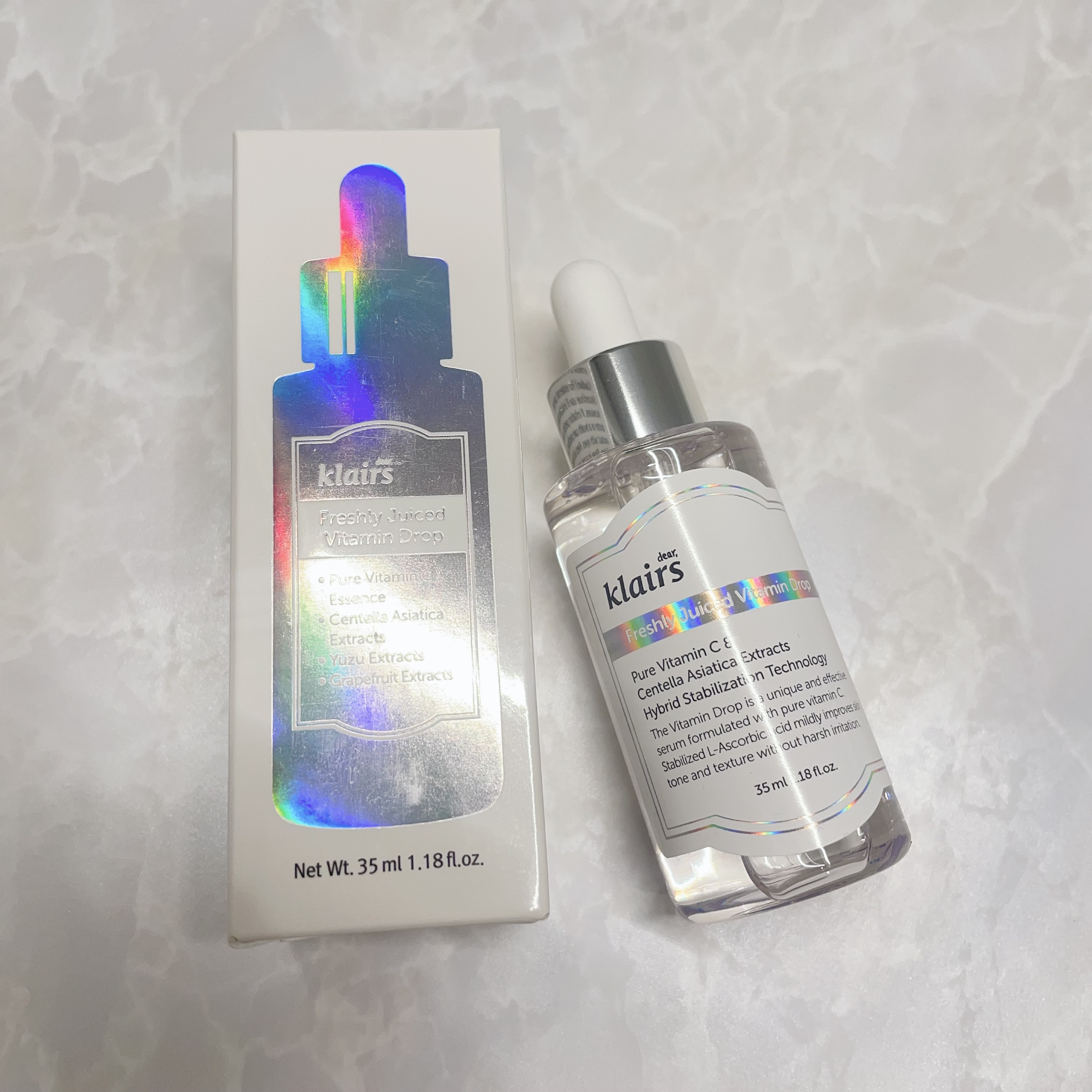 Klairs フレッシュリージュースドビタミンドロップ(35ml)のクチコミ「クレアスのフレッシュリージュースド ビタミンドロップを使い始めたよ🫶🏻🤍
⠀
朝のスキンケアに.....」（3枚目）