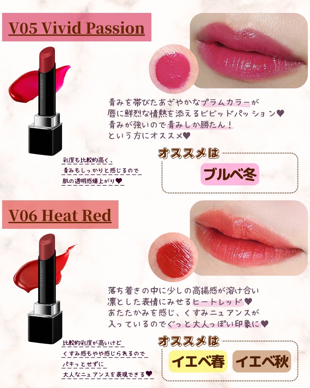 ルージュスターヴァイブラント/KANEBO/口紅を使ったクチコミ(5枚目)