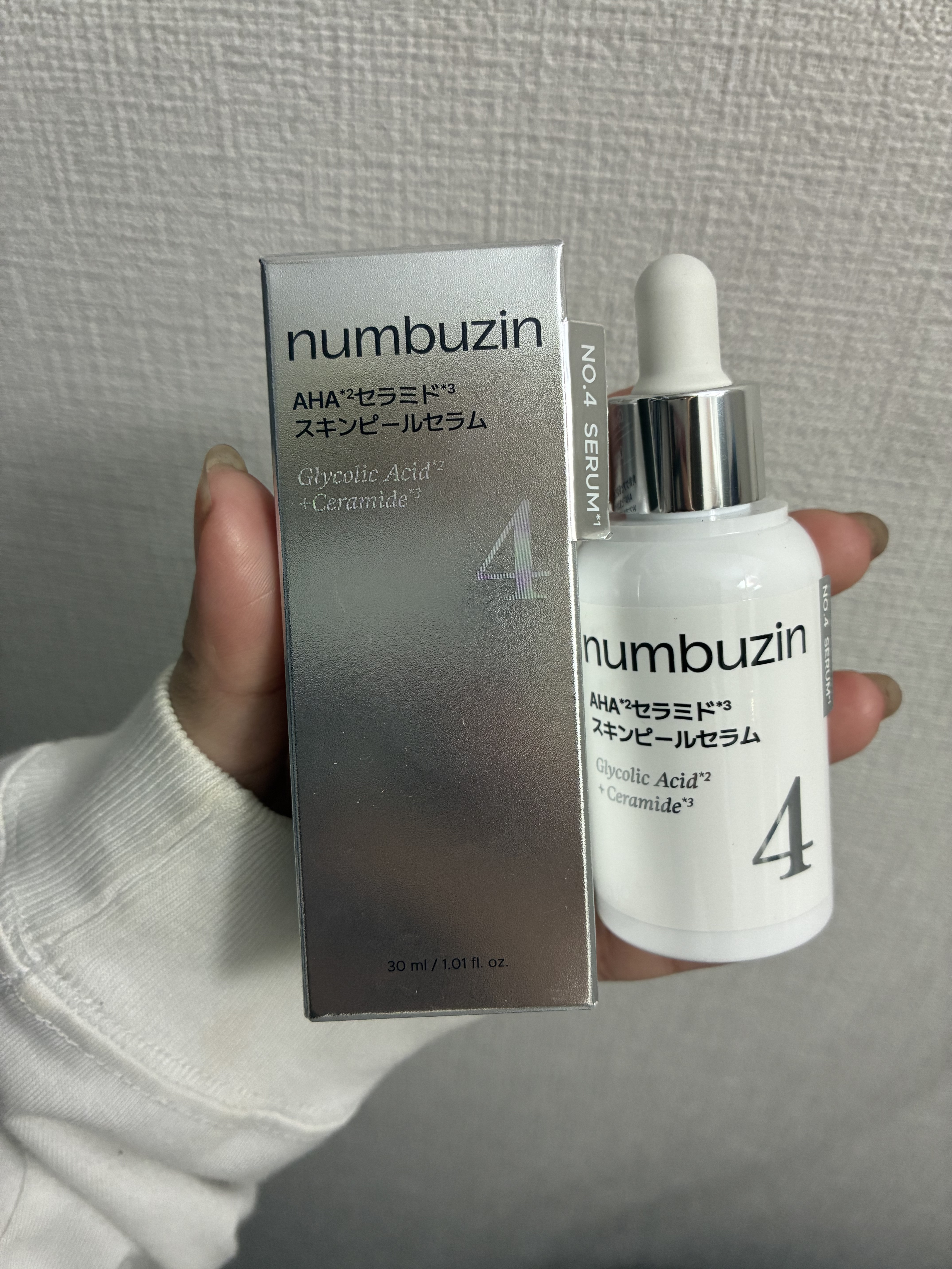 4番 AHAセラミドスキンピールセラム/numbuzin/美容液を使ったクチコミ（1枚目）