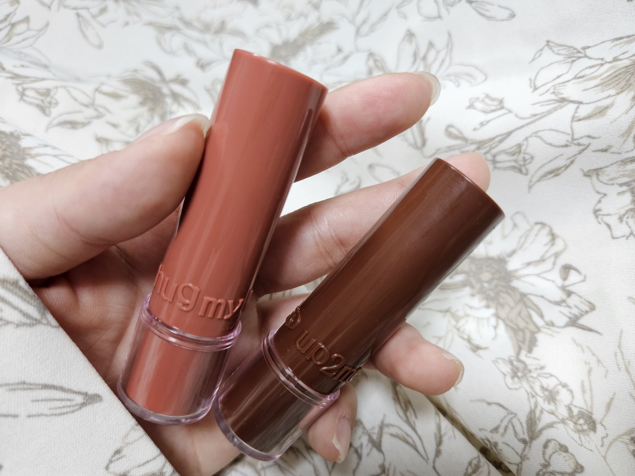 ハグマイリップ　カラーロックプランピーバーム/up2me/口紅を使ったクチコミ（2枚目）