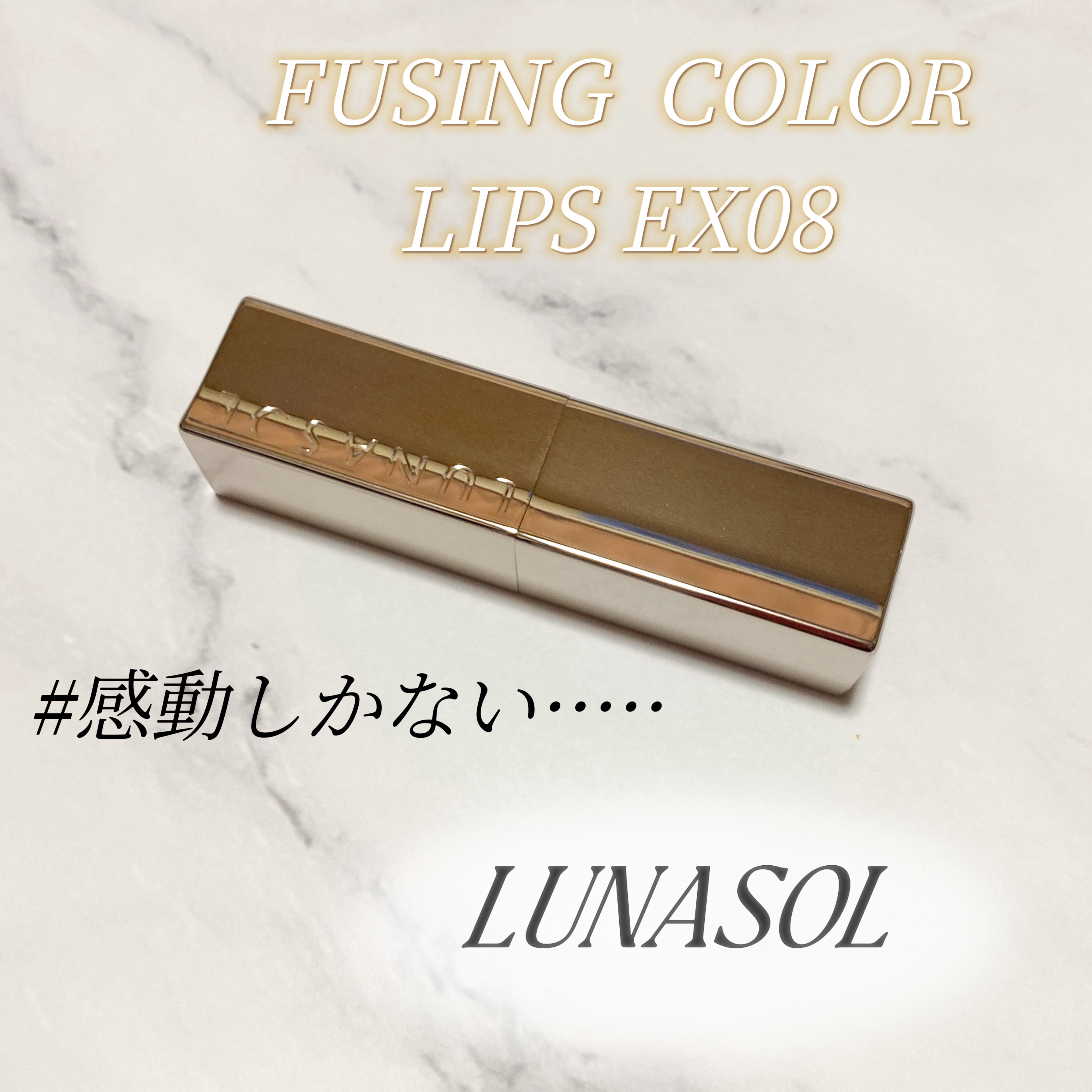 ルナソル フュージングカラーリップス EX08 Sepia Reflet/LUNASOL/口紅を使ったクチコミ（1枚目）