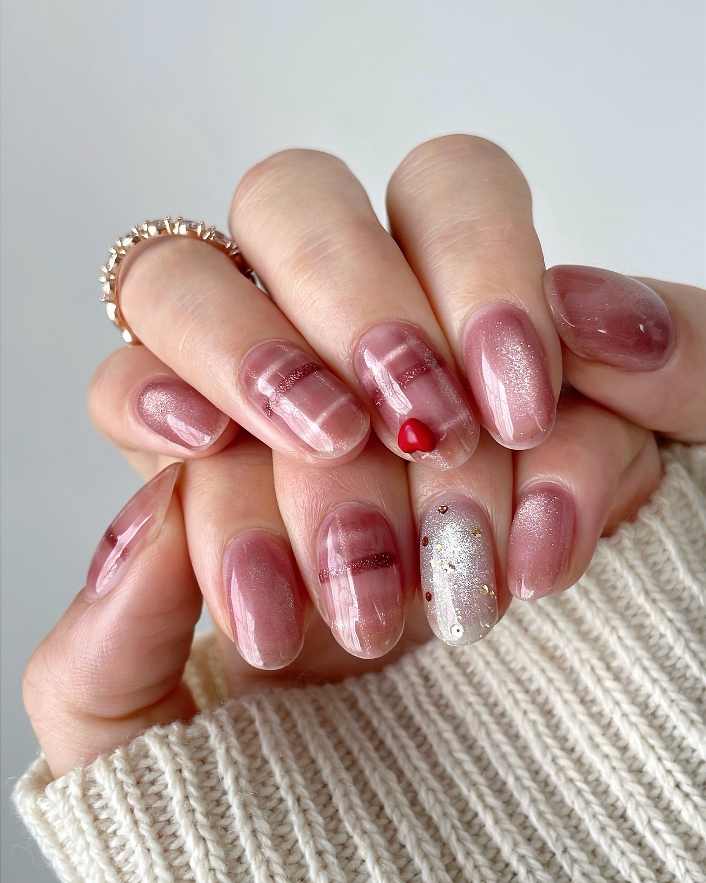 HOMEI ウィークリージェル MG12E Twinkle Magnet 満ちる光/HOMEI/ジェルネイルを使ったクチコミ（1枚目）