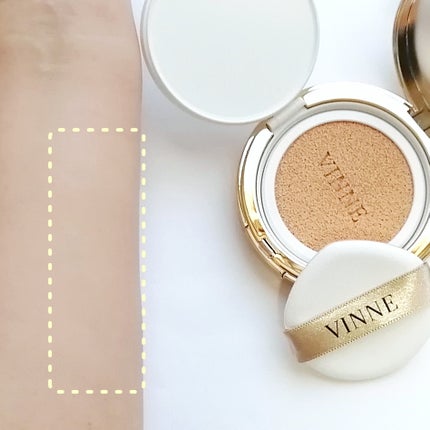 プレステージグロウスキンフィットクッション/VINNE /クッションファンデーションを使ったクチコミ(3枚目)