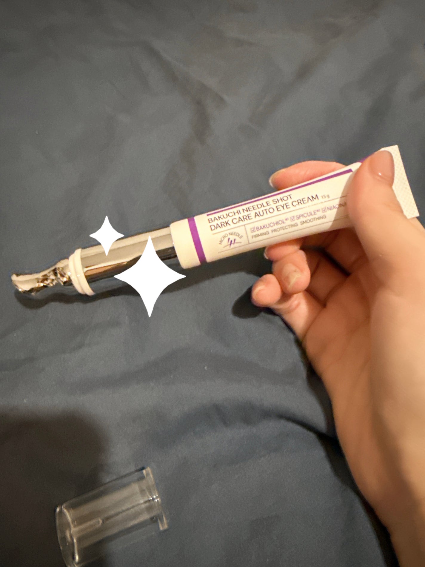 BAKUCHI NEEDLE SHOT DARK CARE AUTO EYE CREAM/LIALUSTER/アイケア・アイクリームを使ったクチコミ(3枚目)