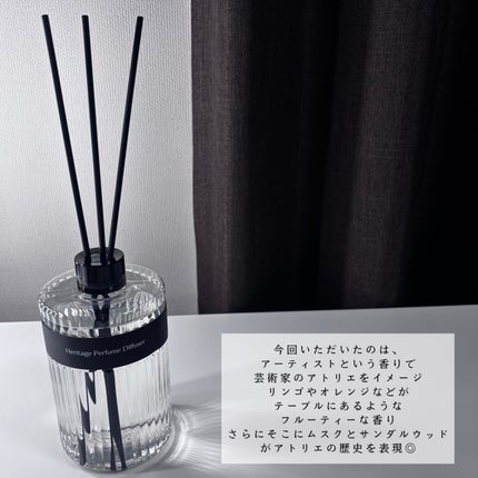 ヘリテージディフューザー/hetras/ルームフレグランスを使ったクチコミ(3枚目)