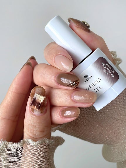 HOMEI ウィークリージェル/HOMEI/ジェルネイルを使ったクチコミ(3枚目)