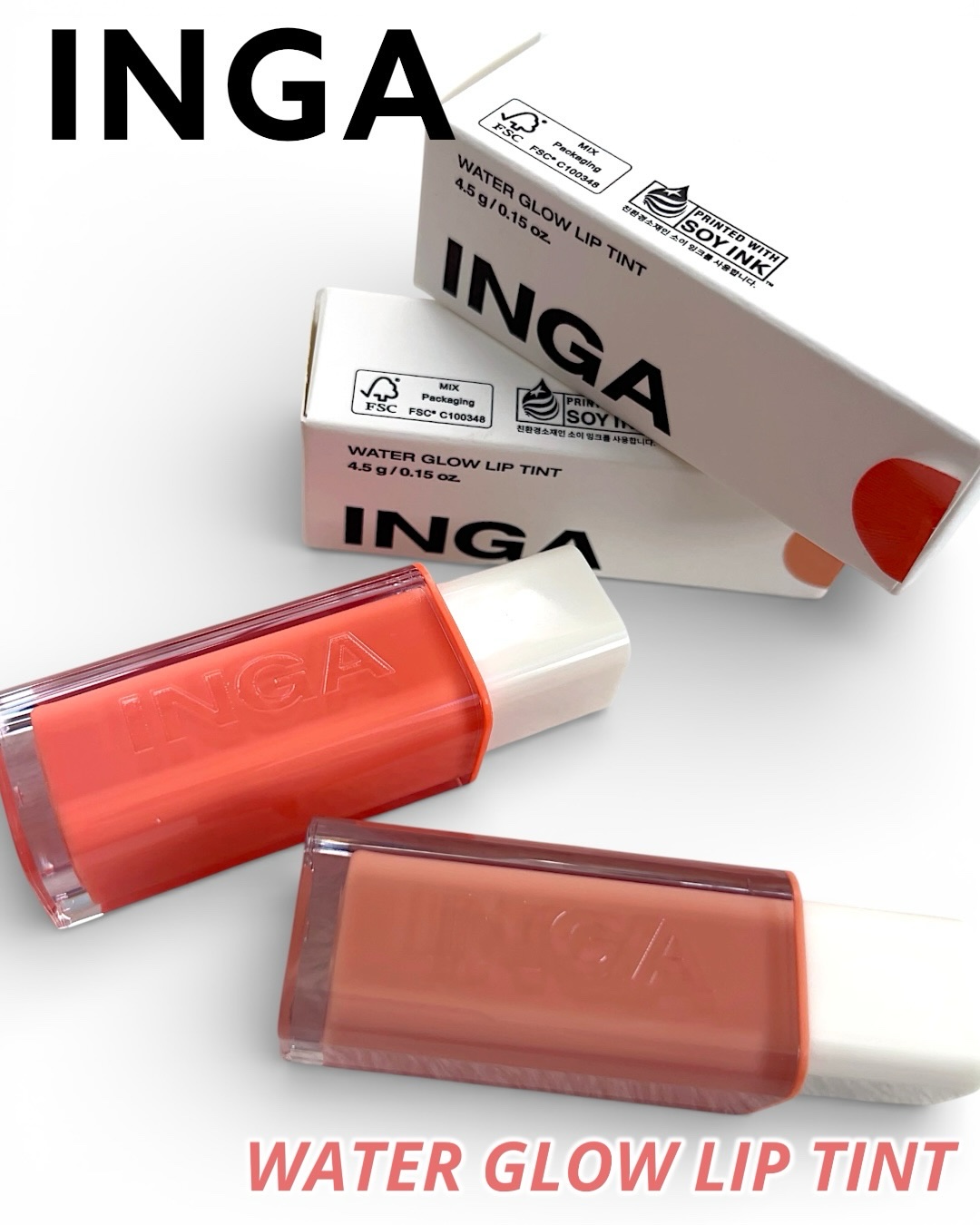 ウォーターグローリップティント 07 ミスト（Mist）/INGA/リップティントを使ったクチコミ（1枚目）