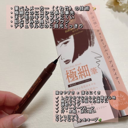 お化粧ふでぺん 目元用 極細筆/くれ竹 /リキッドアイライナーを使ったクチコミ(2枚目)