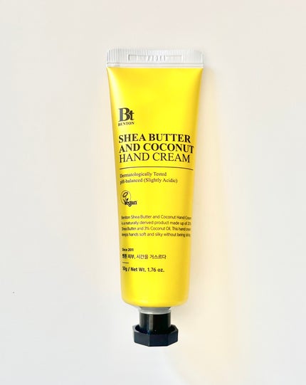 シアバターハンドクリーム ココナッツ 50g/BENTON/ハンドクリームを使ったクチコミ(1枚目)