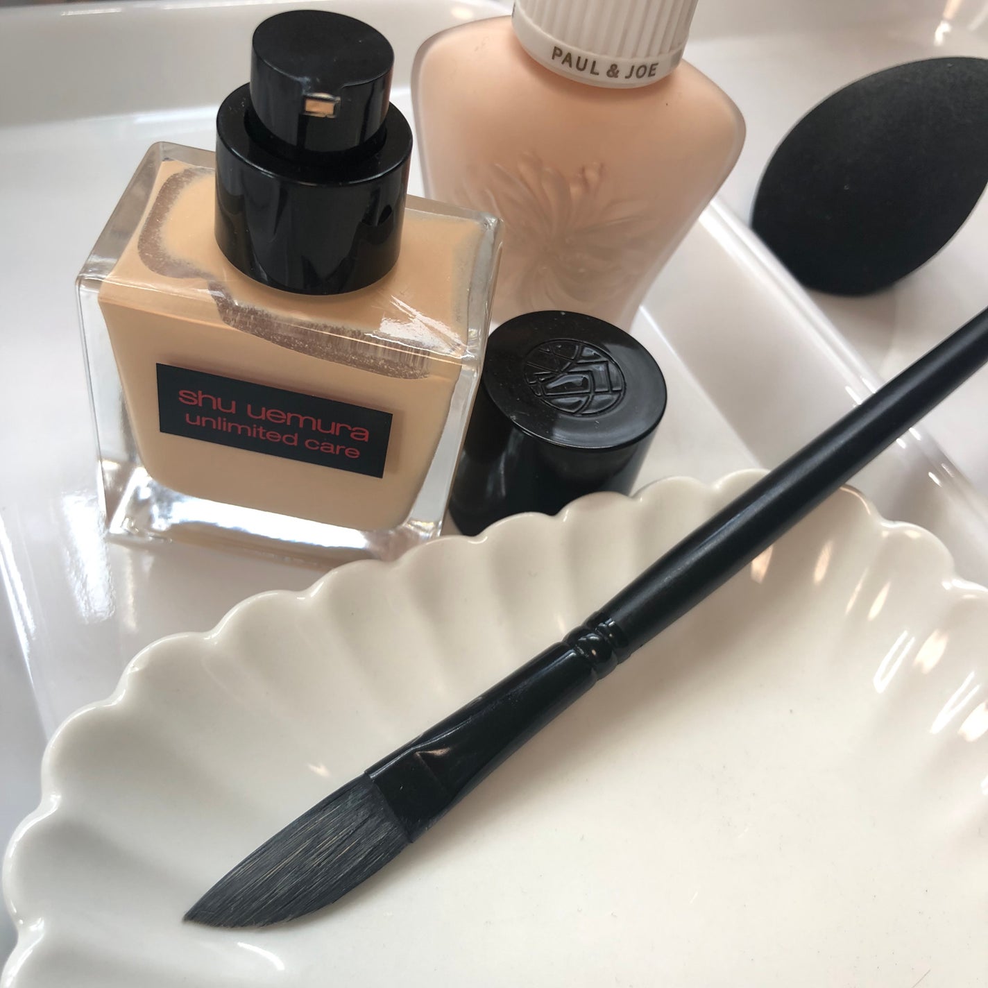 アンリミテッド ケア ツヤ セラム ファンデーション/shu uemura/リキッドファンデーションを使ったクチコミ(1枚目)