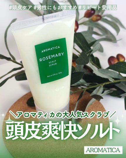 AROMATICA ローズマリー スカルプ スクラブのクチコミ「頭皮の匂いが気になる方に👀💭
✼••┈┈┈┈••✼••┈┈┈┈••✼
AROMATICA
.....」(1枚目)