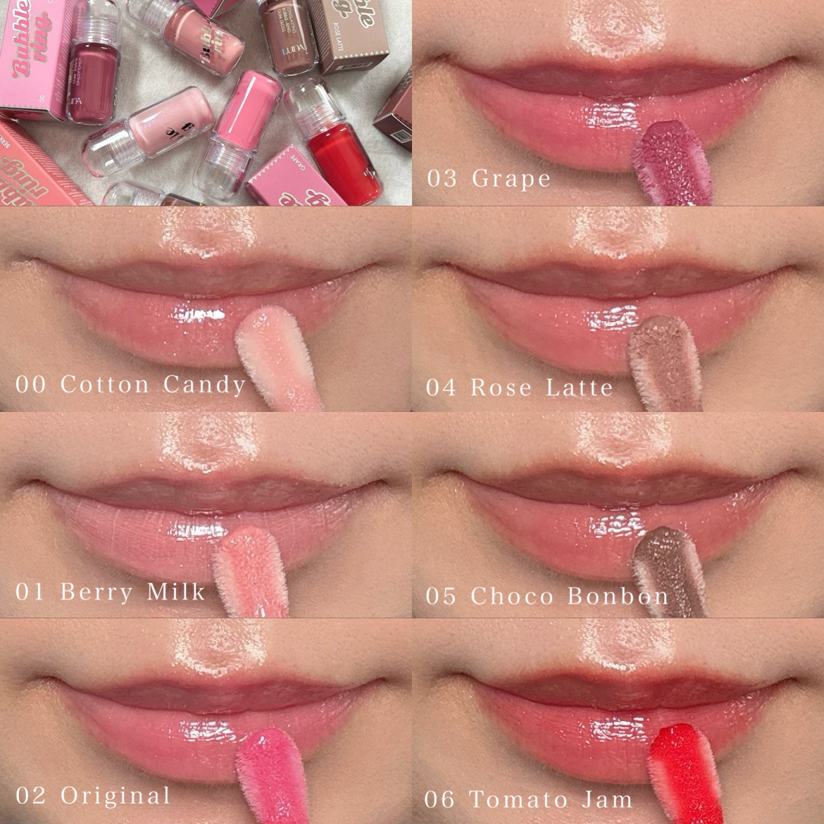 ロングラスティング バブルリングガムグロス/LUNA/リップグロスを使ったクチコミ（3枚目）