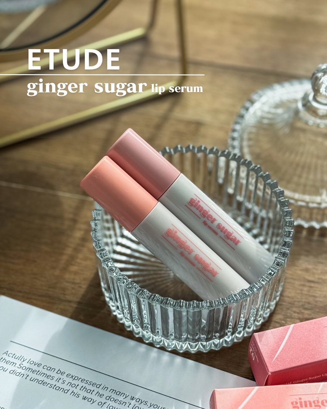 ジンジャーシュガーカラーリップセラム 02 モーブローズ/ETUDE/リップグロスを使ったクチコミ（1枚目）