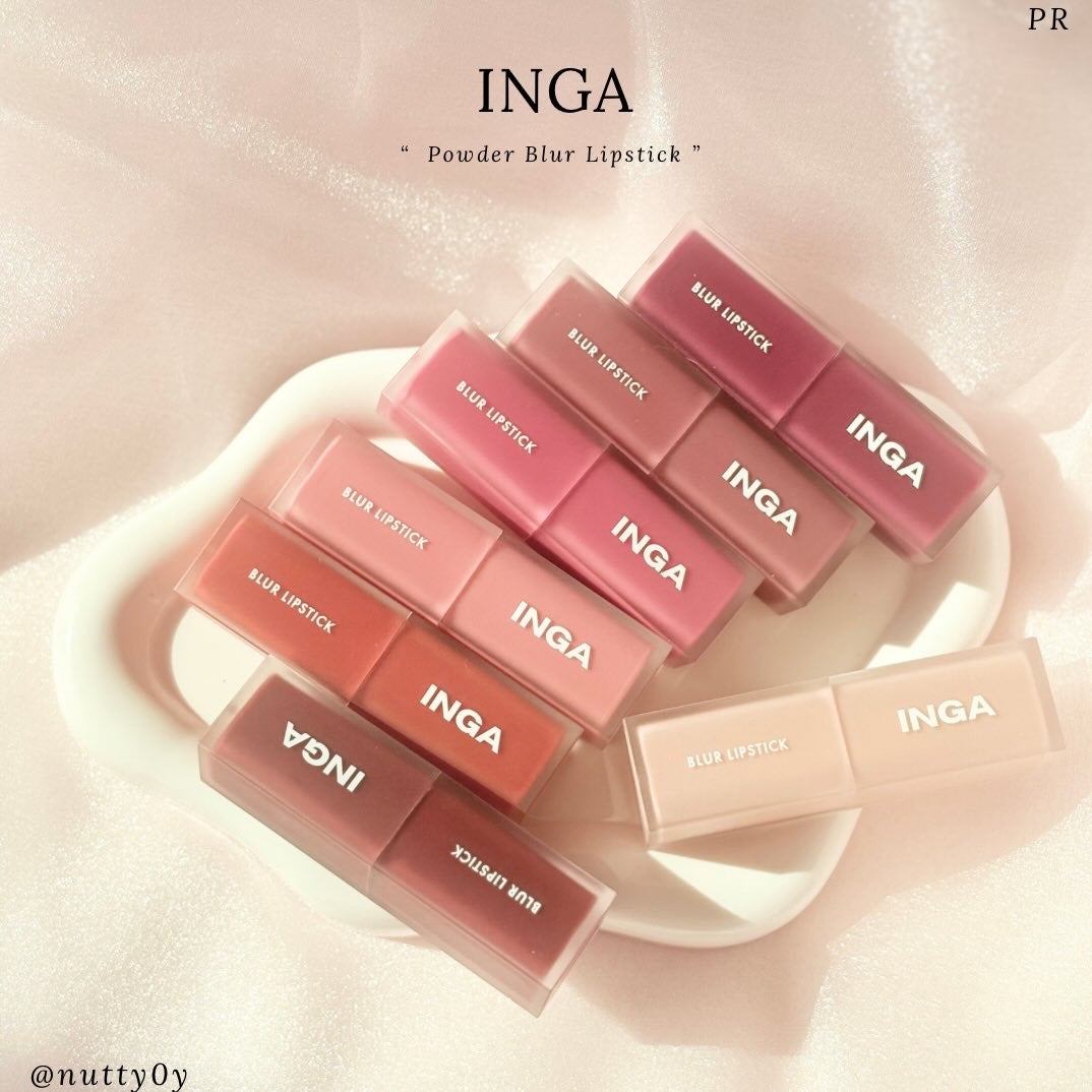 ナッツ@ダイエット中フォロバ100 on LIPS 「【PR】INGAパウダーブラーリップスティックひと塗りで発色は..」(1枚目)