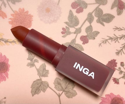 パウダーブラー リップスティック/INGA/口紅を使ったクチコミ(3枚目)
