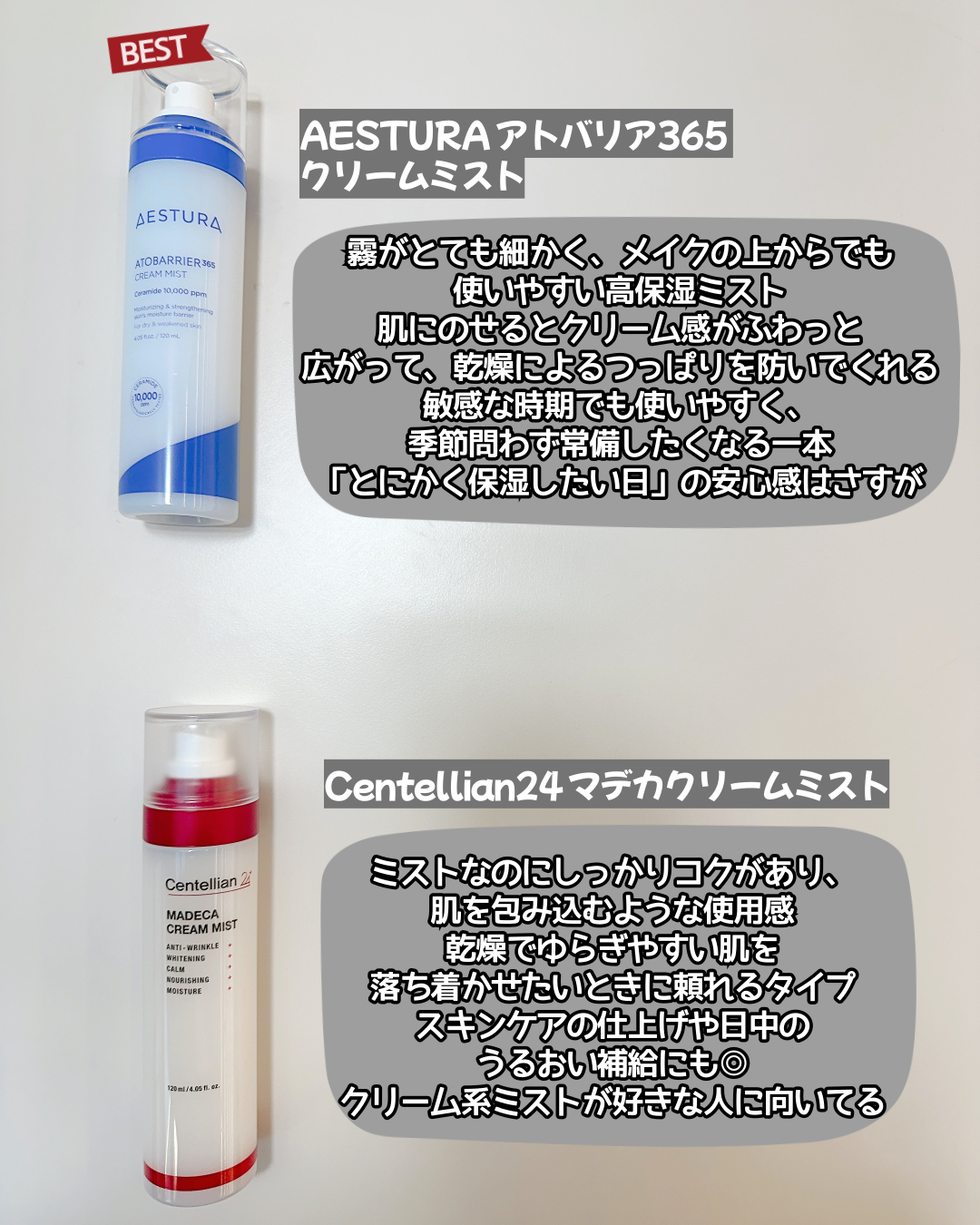 パンテセルリペアシカクリームミスト/BIOHEAL BOH/ミスト状化粧水を使ったクチコミ（2枚目）